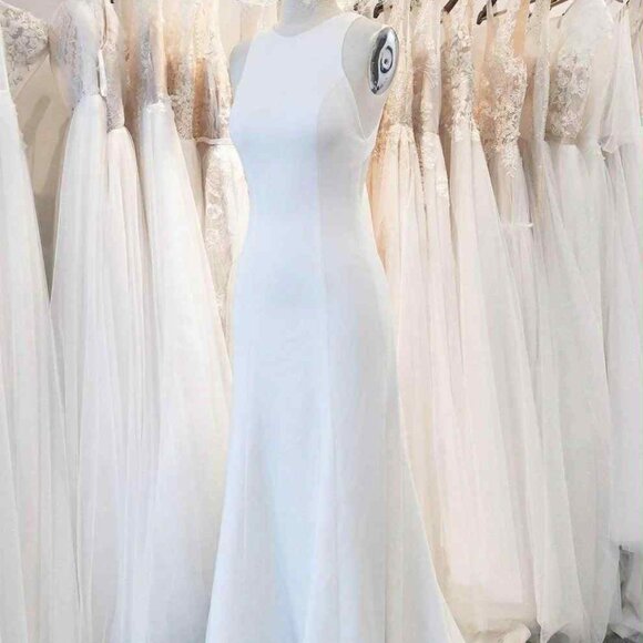 NWT Sheer Back, Minimalist dress. Brand NEW - Picture 1 of 8